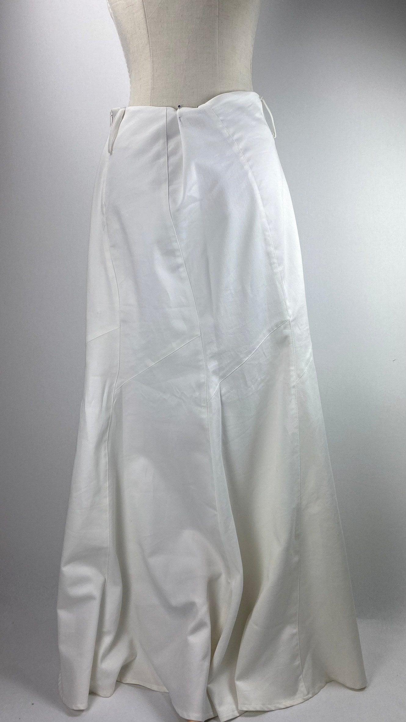Mermaid Maxi Skirt, White