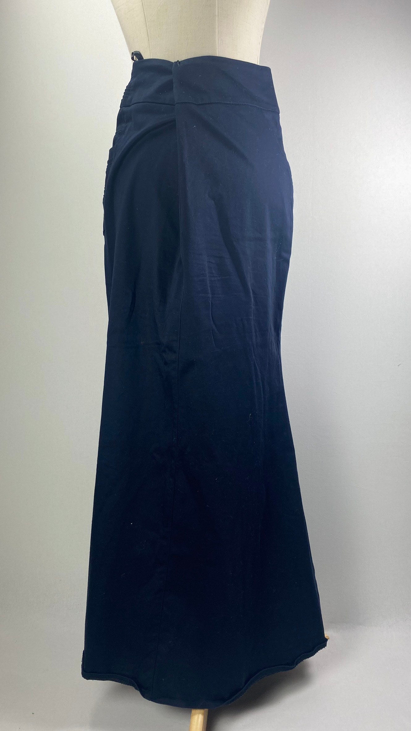 Mermaid Maxi Skirt with Pocket, Black