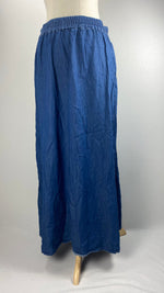 Denim Maxi Skirt, Blue
