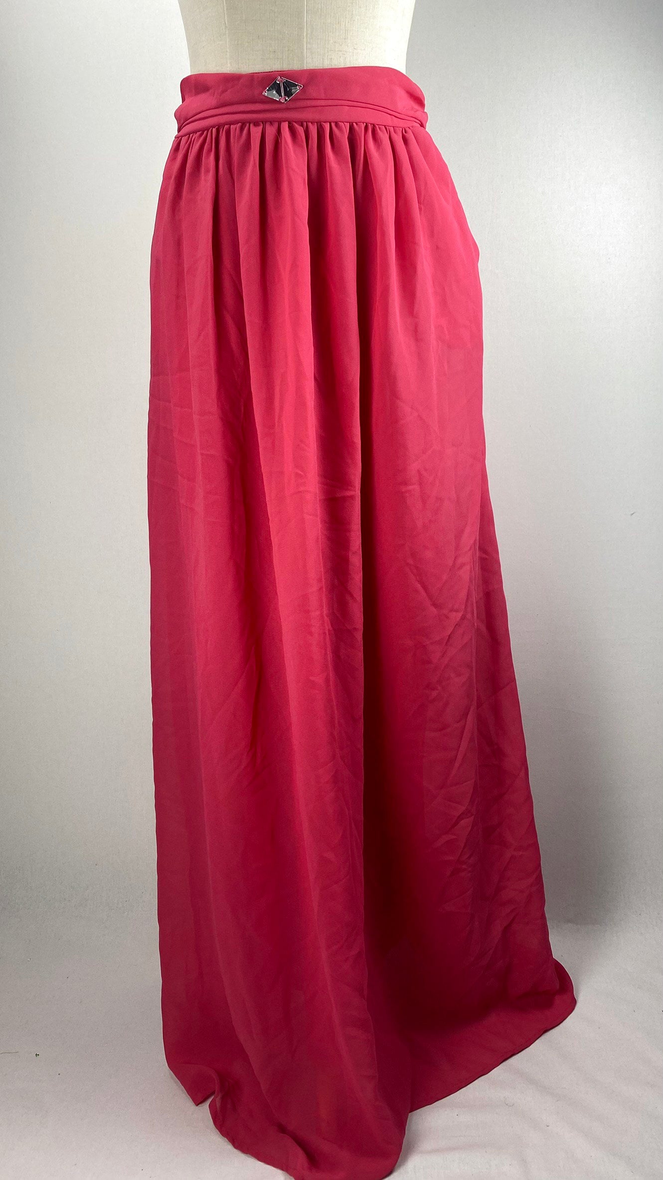 Flowy Maxi Skirt, Pink