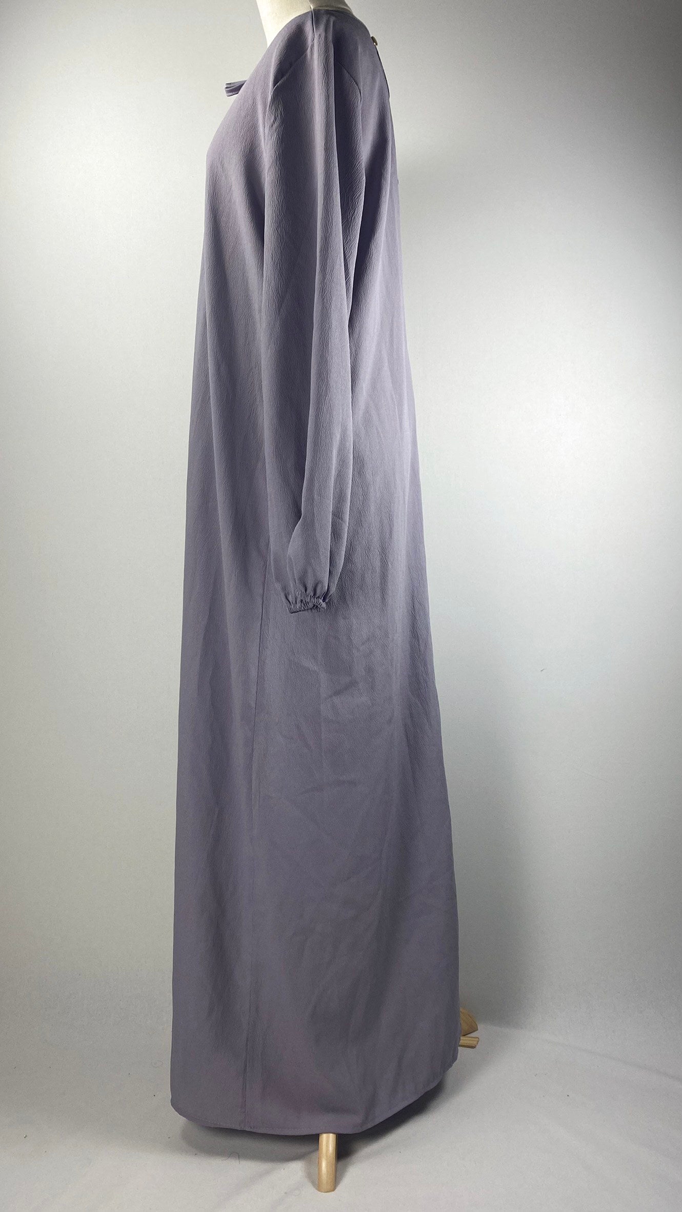 Long Sleeve A-Line Maxi Dress, Mauve