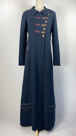 Long Sleeve Button Up Abaya+ Jilbab, Navy