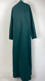 Long Sleeve Zip Up Abaya, Green