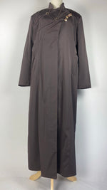 Long Sleeve Button Up Abaya+ Jilbab, Brown