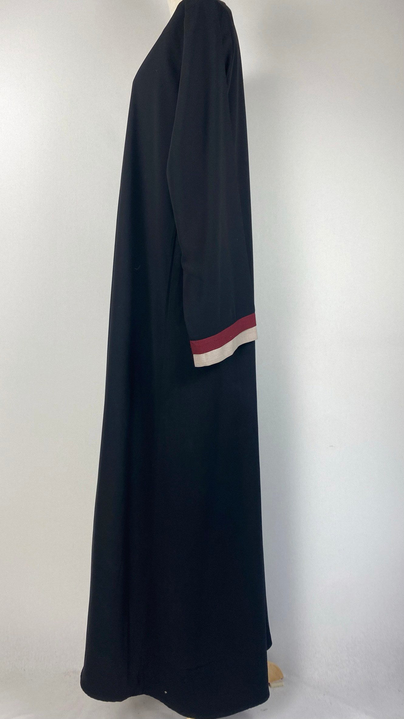 Long Sleeve Closed Abaya, Black