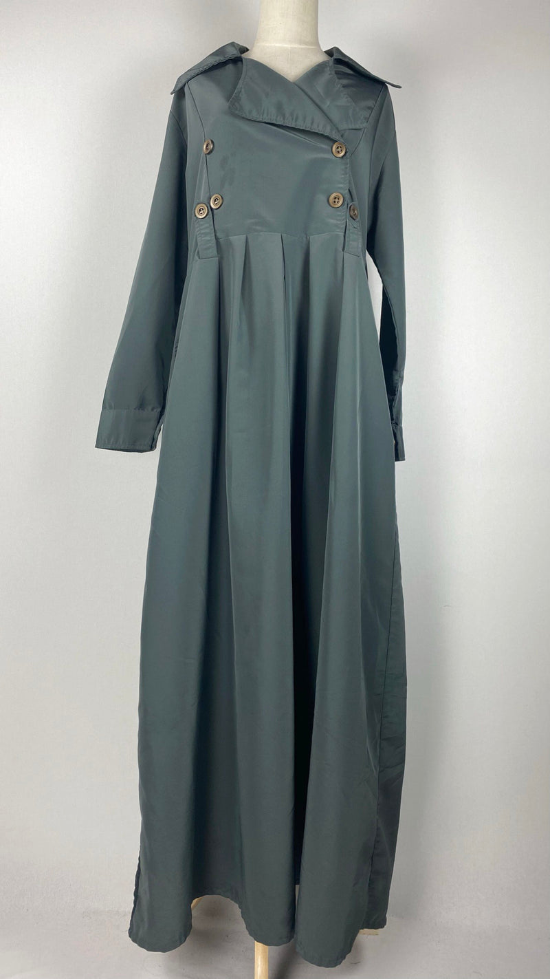 Long Sleeve Abaya+ Dress, Olive