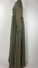 Long Sleeve Abaya+ Dress, Olive