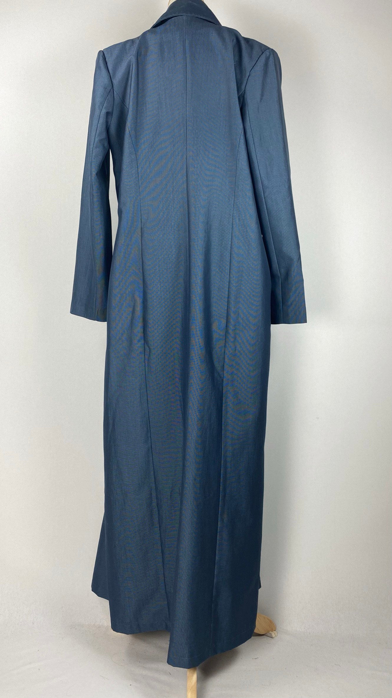 Long Sleeve Button Up Abaya+ Jilbab, Blue