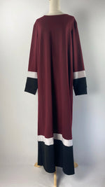 Long Sleeve Maxi Sweater Dress, Maroon