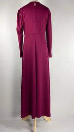 Long Sleeve Maxi Dress with Pearls, Pink