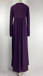 Long Sleeve Maxi Dress, Purple