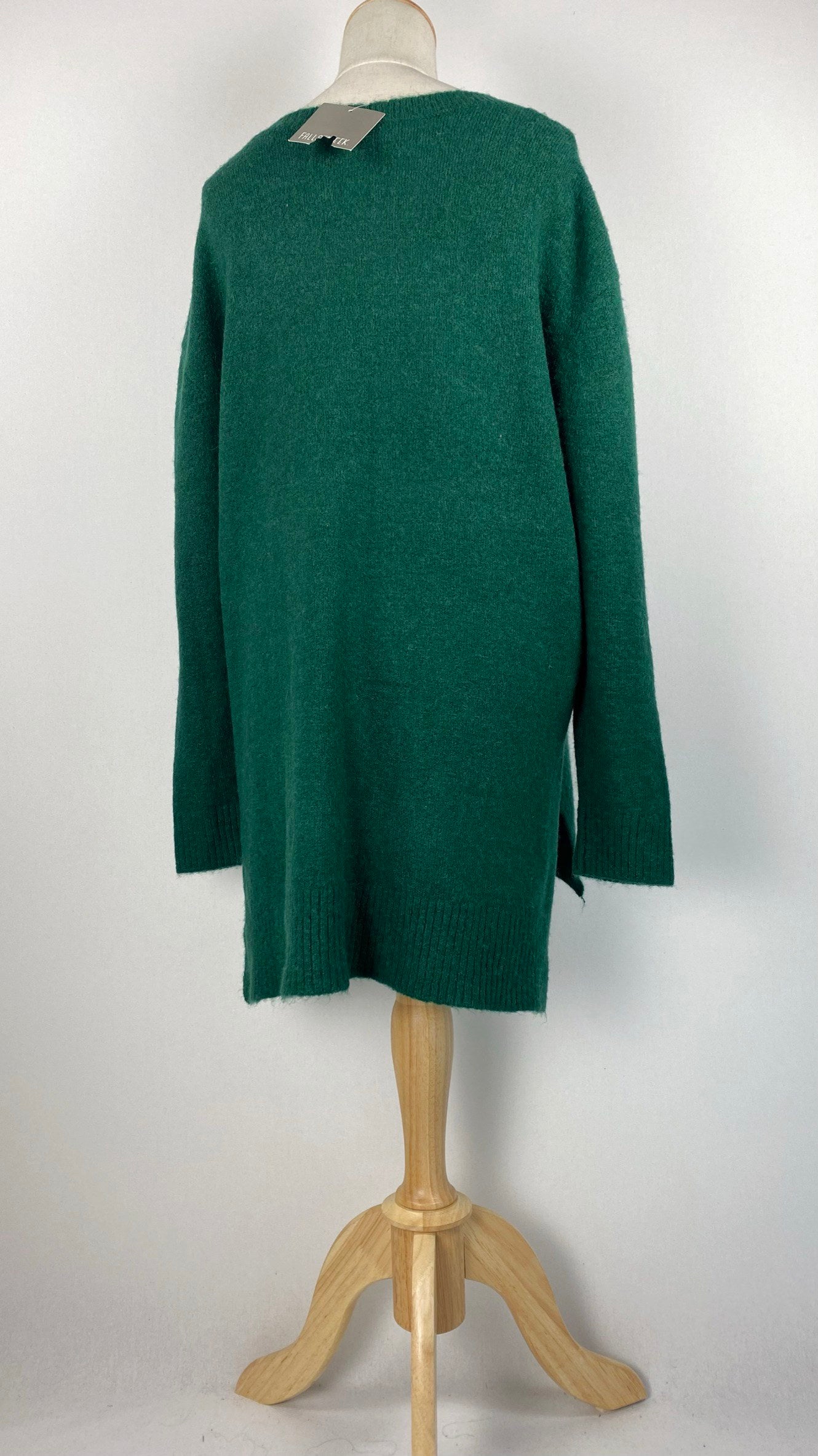 Long Sleeve Oversized Sweater Top, Green